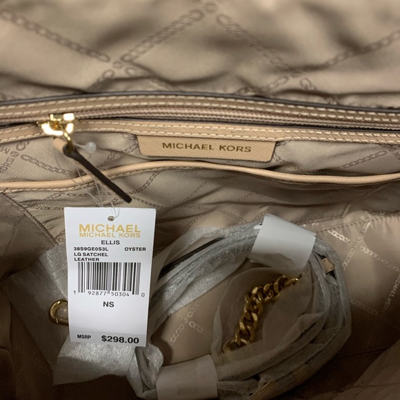 Tan Michael Kors Framed Tote/Satchel - Picture 3 of 4
